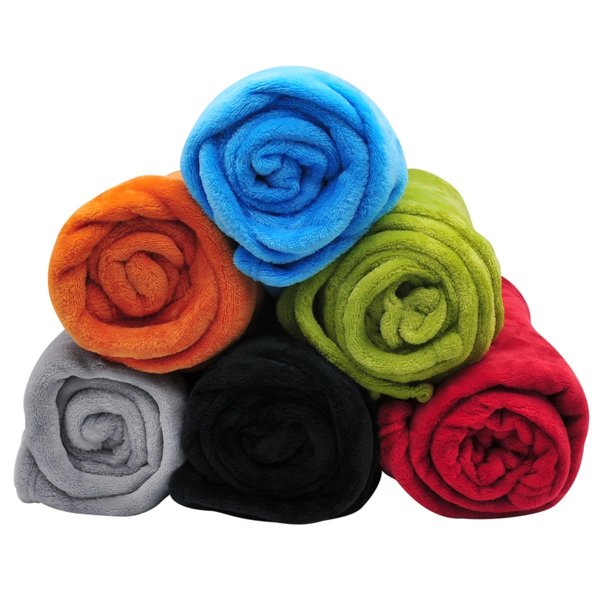 Blackcanyon Outfitters Plush Rolled Throw 50in X 60in Assorted BCO18009